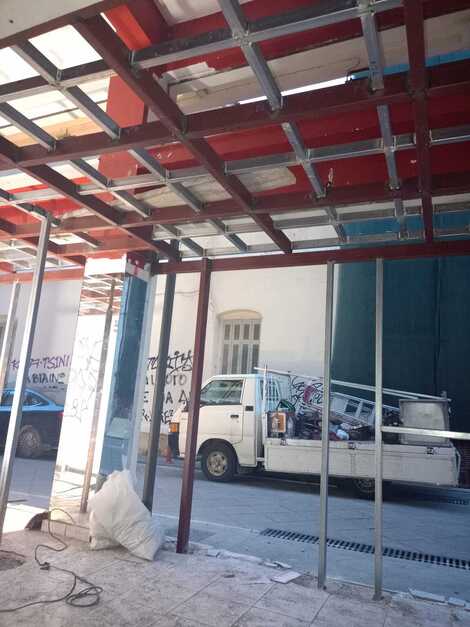 Κατασκευή μεταλλικού διαχωριστικού πατάρι